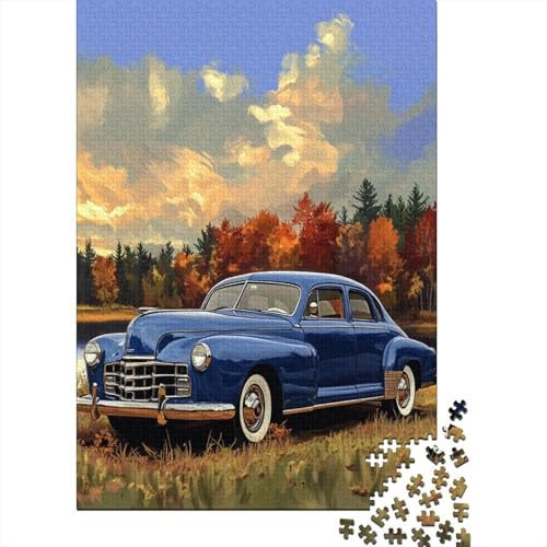 Oldtimer Puzzles 1000 Teile Schwer Puzzle Spielzeug Lernspiel Impossible Herausforderung Spielzeug Für Erwachsene Und Kinder in Bewährter 1000pcs (75x50cm)