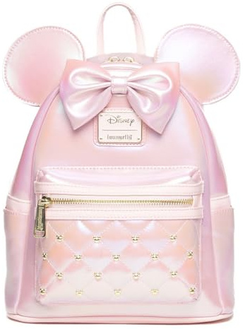 Loungefly Disney The Minnie Mouse Classic Series Rose Iridescent Damen Rucksack, Mehrfarbig, Einheitsgröße