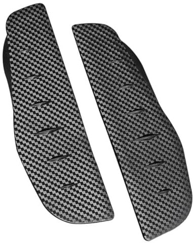 AKOOSY Auto Außenspiegel Regenabweiser Carbon-look Seitenspiegel Sonnenblende Regen Windschutz Mit Klebefläche Geräuscharm Kompatibel Für Pkw-rückspiegel