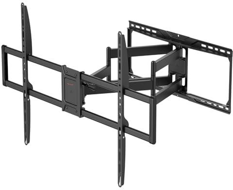 My Wall HP53L Support Mural pivotant pour TV de 50 à 105 Pouces, Charge maximale 75 kg, pivotant, inclinable, dégagement Mural Variable, Support TV XXL avec Gestion des câbles