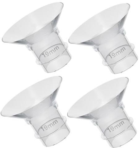 FRCOLOR 4Pcs Silicone Breast Pump Flange Inserts Wearable Parts for Electric Breast Pump Accessories Safe and Easy to Clean
