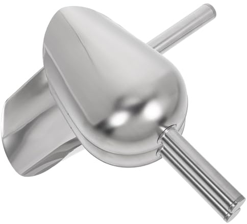 Lot de 3 Pelles à Glaçons en Acier Inoxydable, Spatule Multifonction | Design Pratique Poignée, Résistant à L'Usure, pour Restaurants, Buffets, Fruits Secs, Thé et Desserts
