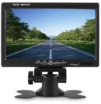 Rückfahrkamera, kabellos, Rückfahrkamera, Monitor, passend für LKW, Bus, Wohnmobil, Anhänger, Bagger, 17,8 cm (7 Zoll), HD, TFT-LCD-Fahrzeug, Rückfahrkamera (kabelgebundenes Radio)