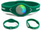 Offizielles Ionen-Armband mit MK2-Technologie Grün / Weiß Small - 17,5 cm