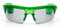 LED Leuchtbrille Party Ohne Kabel Men-Style Grün mit 9 Led Partybrille Karneval Fasching Neon Sonnenbrille