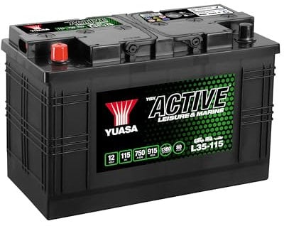 Yuasa L35-115 12V 115Ah 750CCA Maintenance Free High Performance Leisure & Marine Battery