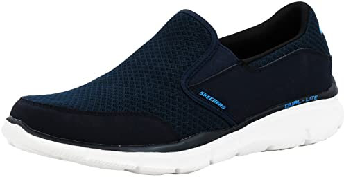 Skechers Herren Ultra Flex-salutations-51361 Low Top, Blau Navy, 42 EU