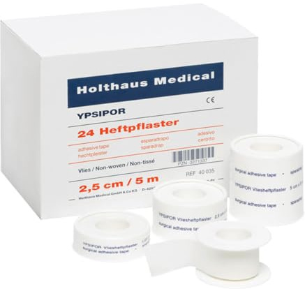 HEFTPFLASTER Ypsipor Vlies 2,5 cmx5 m 1 St
