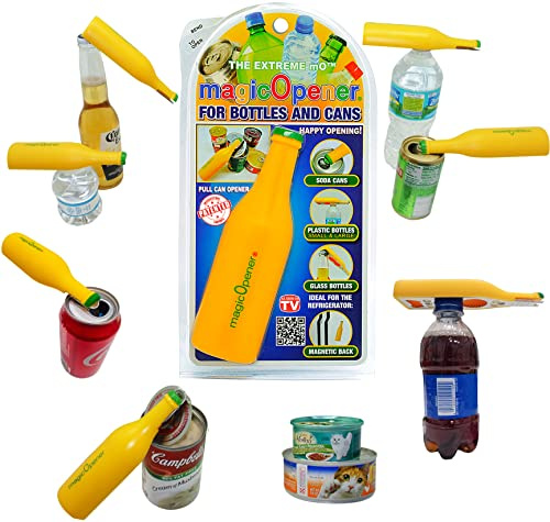 magic Opener COMBO – 1 mO MINI for small plastic caps & 1 mO PLUS for larger plastic caps See Pictures for Better Understanding – Soda Opener - Water Opener | Twist-off | Good for 16 sizes | Help Aids