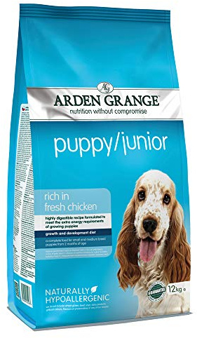 Arden Grange Puppy/Junior Dry Dog Food Rich in Fresh Chicken, 12 kg