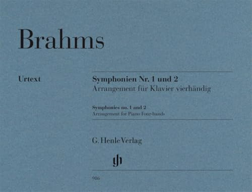 Symphonien Nr. 1 und 2: Arrangement für Klavier vierhändig: Besetzung: Klavier zu vier Händen (G. Henle Urtext-Ausgabe)