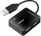 LogiLink UA0139 - USB 2.0 Hub mit 4-Ports Modell Smile, 4x Hi-Speed USB, Schwarz