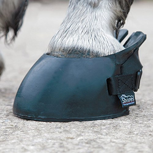 Shires Temporary Shoe Hoof Boots Medium Black