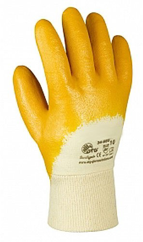 Nitrile gloves, yellow, Cat.2 EN420 EN388, yellow