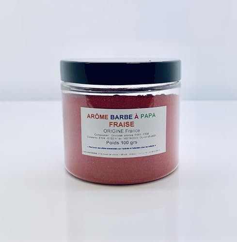 Arôme barbe à papa Fraise Pot 100 Grs