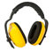 Casque Anti Bruit Protection Auditive Compact avec Bandeau Ajustable pour Enfants et Adultes, Réduction du bruit SNR 25,5 dB Normes CE EN 352-1, Dormir, Etudier, Concert,Voyager, jardinage - Jaune