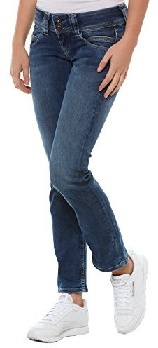 Pepe Jeans Venus Women's Jeans Regular Fit Low Waist Authentic Rope, Blue (Denim-d24), 26W / 30L