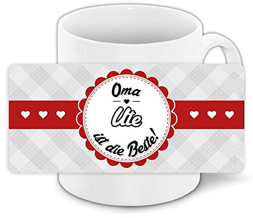 Tasse mit Spruch - Oma Ute ist die Beste -