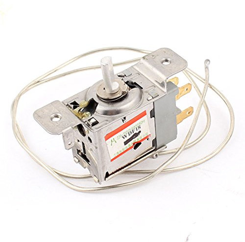 sourcing map – ® WDF18 3 pin terminales 65 cm cordón de metal congelador frigorífico termostato