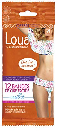 Loua by LAURENCE DUMONT 12 Kaltwachstreifen Bikinizone Enthaarung MULTIPACK 5x12