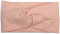styleBREAKER Damen Haarband mit Twist Knoten in Feinripp Optik | Weiches Stirnband für Sport und Alltag | One Size elastisch, Farbe:Rose