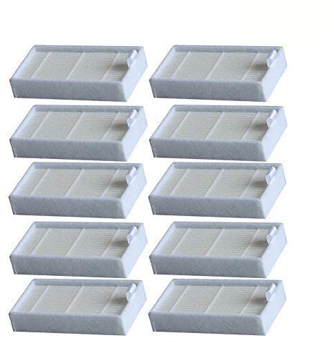 WuYan Accessori per consumabili Filtro HEPA per aspirapolvere, filtri di Ricambio a Vita per aspirapolvere Robot ILife V3, V3S, V3S PRO, V5, V5S, V5S PRO, 10PCS