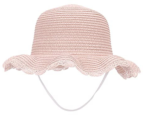 MK MATT KEELY Sombrero Bebe Verano Gorra Bebe Paja Bebe Niña Sombrero de Sol para Niños Pequeños Gorros de Niña bebé Sombrero de Playa para 2-6 Años