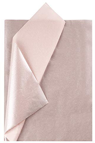 RUSPEPA Geschenkpapier Seidenpapier - Metallisches Champagnergold Seidenpapier für Heimarbeit Bastelarbeit Geschenkverpackung – 50 x 70 cm – 25 Blatt