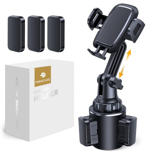 Miracase [Upgraded] Cup Holder Phone Mount, Long Neck Never Shake Car Cup Phone Holder Cradle Car Mount for for iPhone Samsung Google and All 4.0-7.0 inches Smartphones