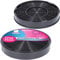 2x Filtro de carbón activado Ø 200 mm, EFF62, Juego de 2 para campanas extractoras adecuada para Franke 112.0016.755, AEG 9029793578, Bosch/Siemens 00748732, Miele 6532971