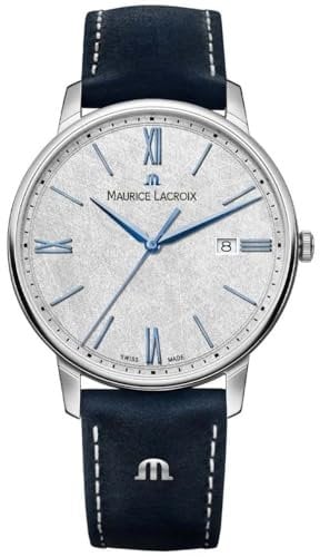 Maurice lacroix el1118-ss001-114-1 Herren Uhr analog Quarzwerk mit Leder Armband EL1118-SS001-114-1