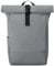 Johnny Urban Rucksack Damen & Herren Grau - Harvey Medium - Rolltop Mit Laptopfach für Uni Business City - 15L - Matte PU Beschichtung - Wasserabweisend