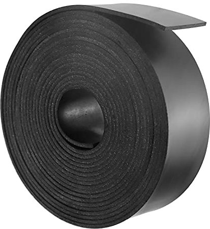 Hoja de goma de neopreno 25 mm de ancho x 1,5 mm de grosor x 3 m de largo, tiras de goma de neopreno para manualidades, almohadillas, protección de pisos,antivibración, antideslizante