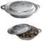 Pentola per castagne caldarroste in alluminio completa di coperchio diametro 26 cm