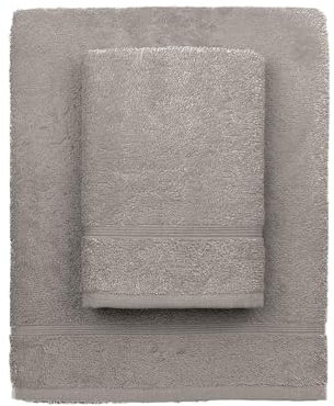 zer0bed, Asciugamani Bagno Corda, Set 2 Asciugamani Bagno, Asciugamano Viso, Asciugamano Bidet, Tinta Unita, Corda, 100% cotone, Set 2 pezzi
