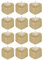 12 STÜCKE Flammenlose Teelichter Kerzen LED Kerzenlampe Herzform LED Teelichter Warmes Licht Dekoration für Weihnachten Hochzeit Party Valentinstag Geheime Zimmer Requisiten Gold