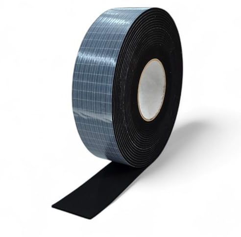 Klebaa Dichtband EPDM Premium Dichtungsband 3mm dick einseitig selbstklebend 10m je Rolle Zellkautschuk (80mm x 10m)