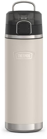 ICON SERIES BY THERMOS Botella de agua de acero inoxidable con boquilla, 24 onzas, arenisca