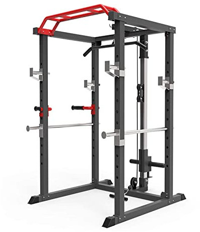 Power Rack, Multifunktions-Heimhantelständer, verstellbares, umfassendes Trainingsgerät, Krafttrainingsausrüstung