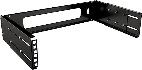 Lanview 2U Einstellbare Depth Bracket 19 - Black, RAR200BL (19 - Black)