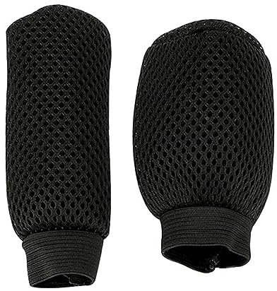 Cubierta de cambio de marchas manual de coche perilla funda antipolvo tela transpirable funda de freno de mano,Funda de freno de mano (Black)