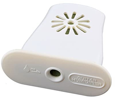 SAFIGLE Acoustic Guitar Humidifier Moisturizer No-clips Design Even Moisture Distribution White Guitar Care