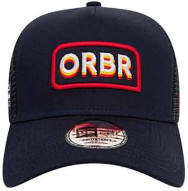 New Era Red Bull Racing Formel 1 Team – Offizieller F1-Merchandise-Artikel ORBR-Logo-Aufnäher, E-Frame Baseball Trucker Cap/Hat – Night Sky Blue – OSFM, blau, One size