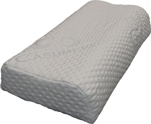 my-waterbed Visco Visko Nackenkissen Nackenstützkissen Verstellbar mit Luxus Cashmere Bezug