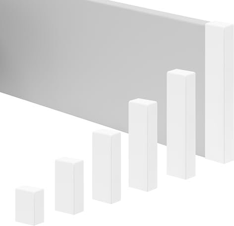REESE Leisten-Abschluss für Sockelleisten | Endkappe rechts 18 x 80 mm | Weiß | passgenau | Profil Weimar | einfache Montage ohne Bohren