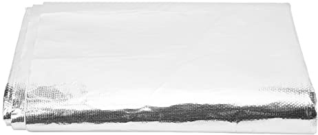 F&Y SelfAdhesive Reflective Gold Heat Shield Wrap Tape, High Temperature Thermal Insulation for Automotive Wires, Fuel Lines, Up to 450°C, Radiant Heat Reflection, Easy Application (Silver)