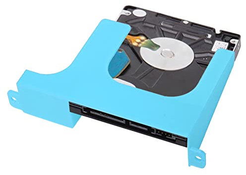 2.5in Hard Drive Bracket, 2pcs HDD SSD 3D Printed Mounting Bracket Adapter, Hard Disk Drive Holder, for PS2 SCPH 30000 50000 Game Console (Blue)