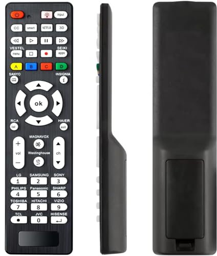 Telecomando universale per TV Samsung, LG, Sony, Sharp, Vizio, Philips, Toshiba, Hitachi, Sanyo, JVC, TCL, Hisense, Vestel, Seiki, Insignia, Magnavox, Haier, Panasonic All Series TV