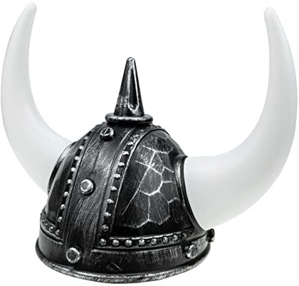 COSMEVIVI -Hornhut Gladiatorenhelm Erwachsenenkostüme Ochse Antikes Rom Helm Piratenhut Mittelalterliches Zubehör Wikingerhut Mit Hörnern Mittelalterlicher Helm