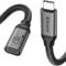Silkland 20Gbps USB C Extension Cable 2M [4K@144Hz/5K 4K@60Hz], USB C Extender Video Display Cable, USB 3.2 Gen2x2, 240W PD3.1 Fast Charge Compatible for MacBook/iPad Pro, Hub, Docking, Studio Display